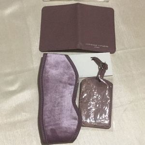 Adrienne Vittadini Three Piece Travel Set Purple